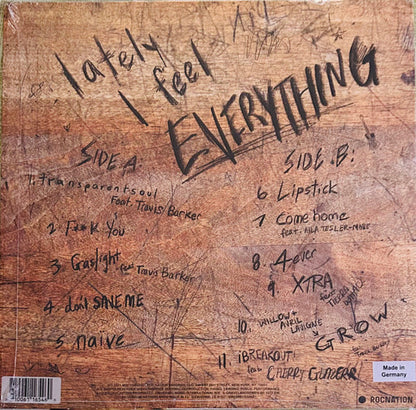 Willow (52) : Lately I Feel Everything (LP, Album, Red)