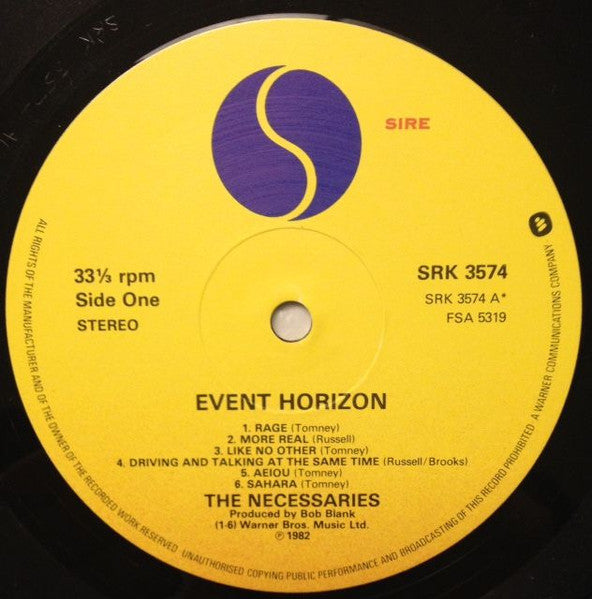 The Necessaries* : Event Horizon (LP, Album)