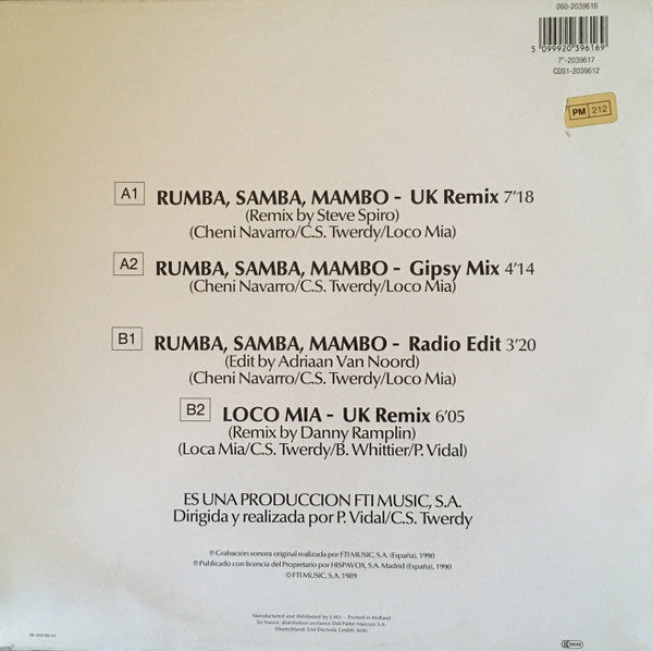 Loco Mia : Rumba Samba Mambo (12")