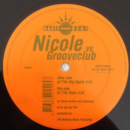 Nicole vs. Grooveclub* : The Big Apple (12")