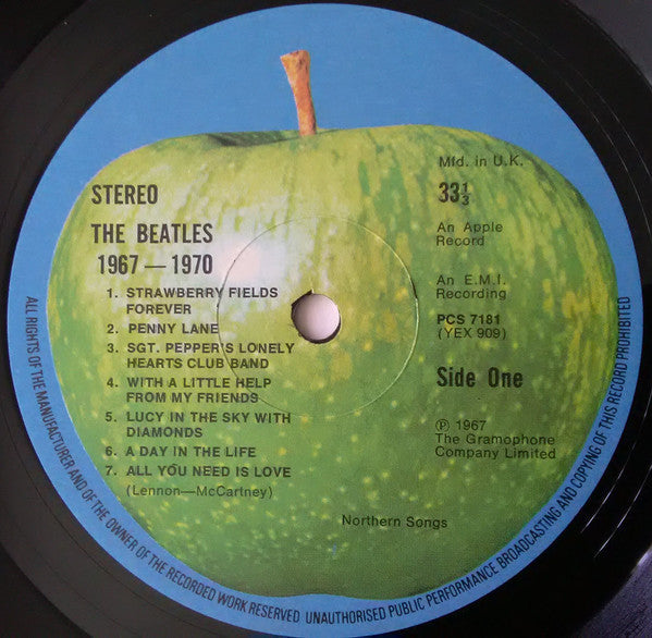 The Beatles : 1967-1970 (2xLP, Comp, Rou)