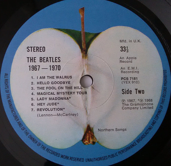 The Beatles : 1967-1970 (2xLP, Comp, Rou)