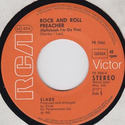 Slade : Rock And Roll Preacher (7", Single)