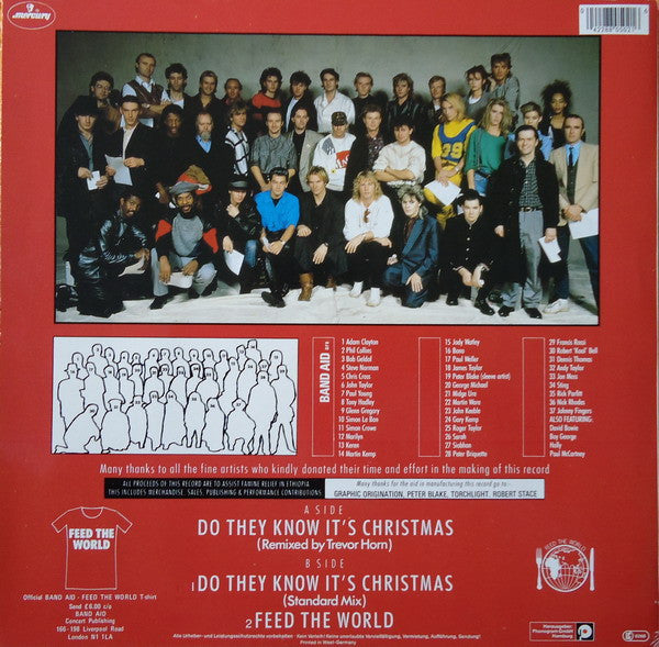 Band Aid : Do They Know It's Christmas? (12", Maxi)