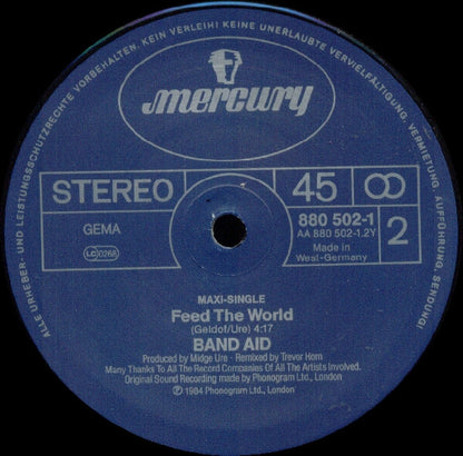 Band Aid : Do They Know It's Christmas? (12", Maxi)