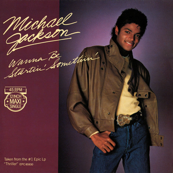 Michael Jackson : Wanna Be Startin' Somethin' (12", Maxi)