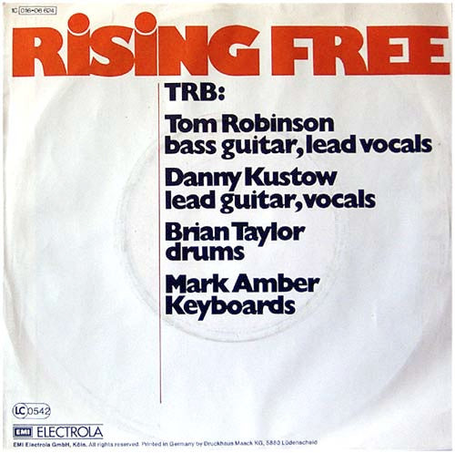 Tom Robinson Band : Rising Free (7", EP)