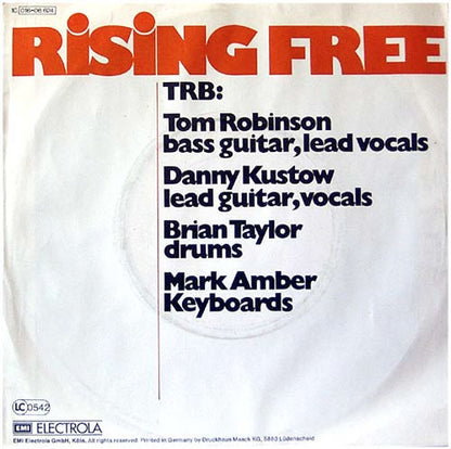 Tom Robinson Band : Rising Free (7", EP)