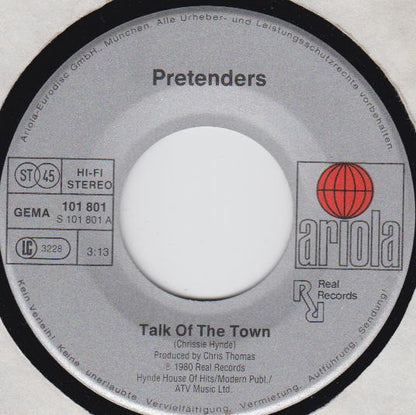 Pretenders* : Talk Of The Town (7", Single)