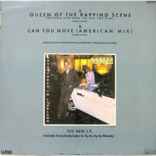 Modern Romance : Queen Of The Rapping Scene (Nothing Ever Goes The Way You Plan) C/W Can You Move (American Mix) (12")