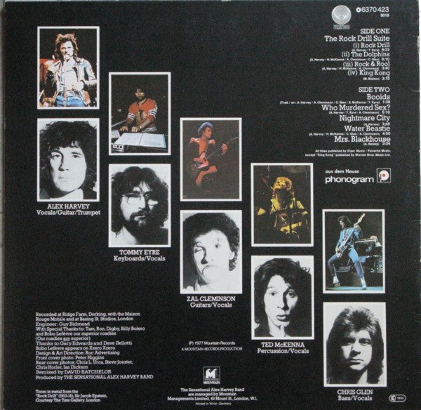 The Sensational Alex Harvey Band : Rock Drill (LP, Album, RE)