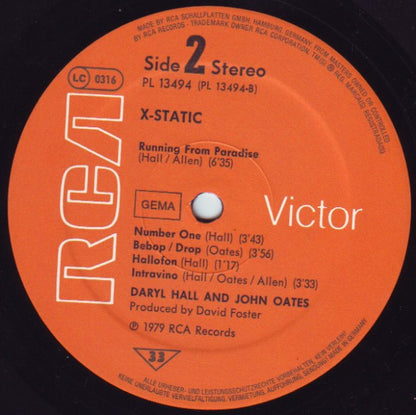 Daryl Hall & John Oates : X-Static (LP, Album, RE, Ora)