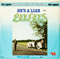 Bee Gees : He's A Liar (12", Maxi)