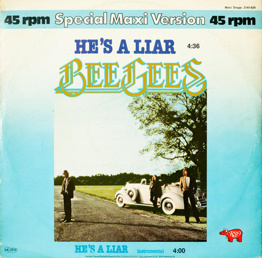 Bee Gees : He's A Liar (12", Maxi)