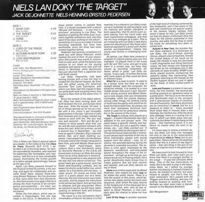 Niels Lan Doky And Niels-Henning Ørsted Pedersen And Jack De Johnette* : The Target (LP, Album)