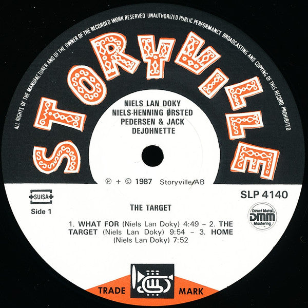 Niels Lan Doky And Niels-Henning Ørsted Pedersen And Jack De Johnette* : The Target (LP, Album)
