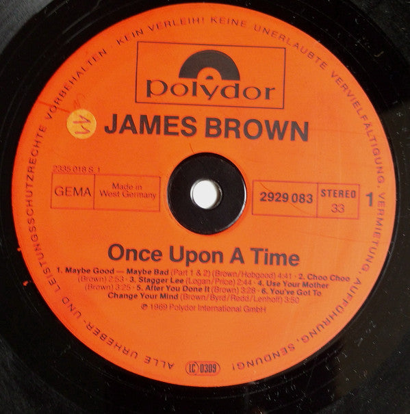 James Brown : Once Upon A Time (2xLP, Comp, RE)