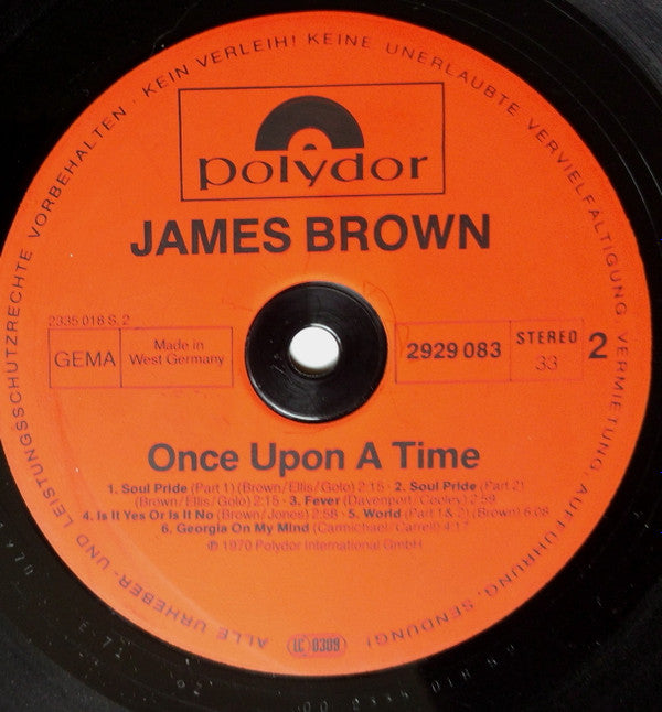 James Brown : Once Upon A Time (2xLP, Comp, RE)