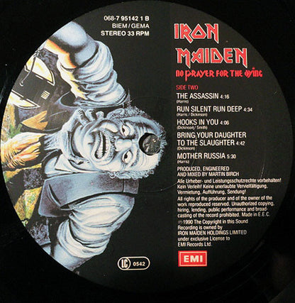 Iron Maiden : No Prayer For The Dying (LP, Album)