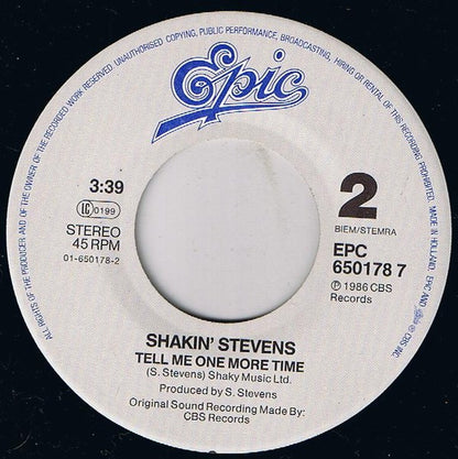 Shakin' Stevens : Because I Love You (7", Single)