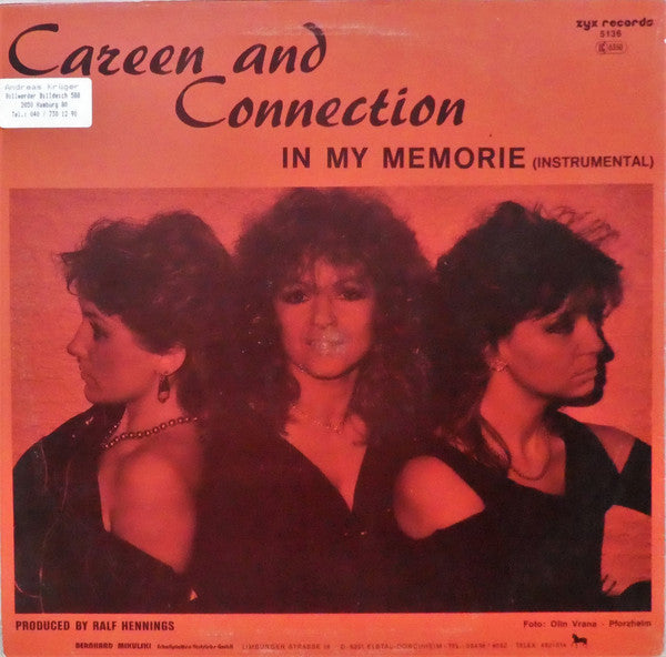 Careen And Connection* : In My Memorie (12", Maxi)