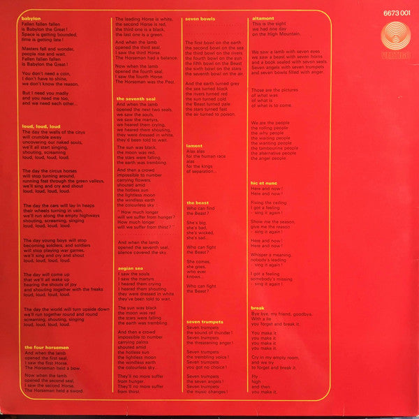 Aphrodite's Child : 666 (2xLP, Album, RE, RP, Gat)