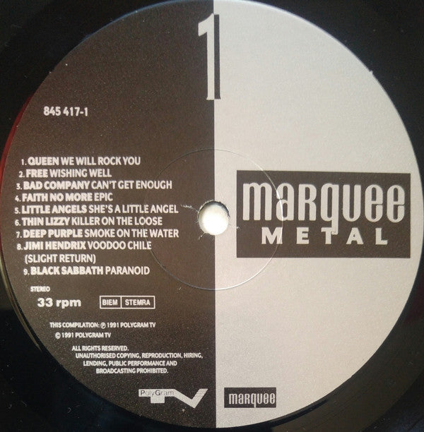 Various : Marquee Metal (LP, Comp)