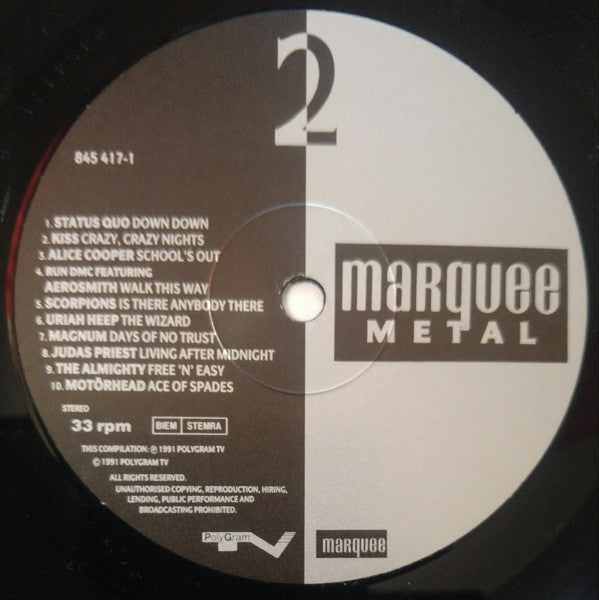Various : Marquee Metal (LP, Comp)