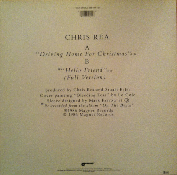 Chris Rea : Driving Home For Christmas (12", Maxi)