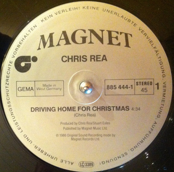 Chris Rea : Driving Home For Christmas (12", Maxi)