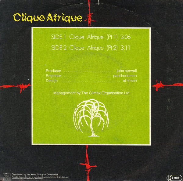 Clique Afrique : Clique Afrique (7", Single)