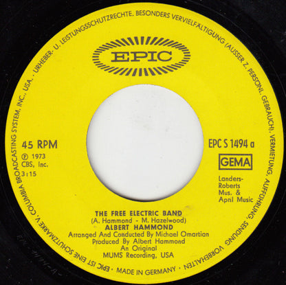 Albert Hammond : The Free Electric Band (7", Single)