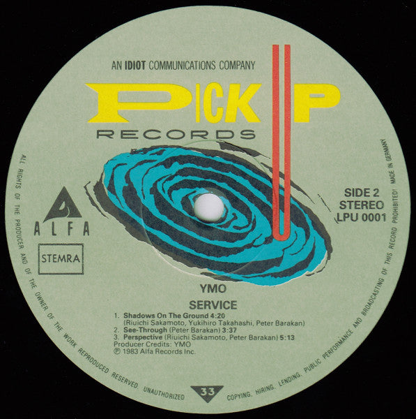 YMO* : Service (LP, Album)