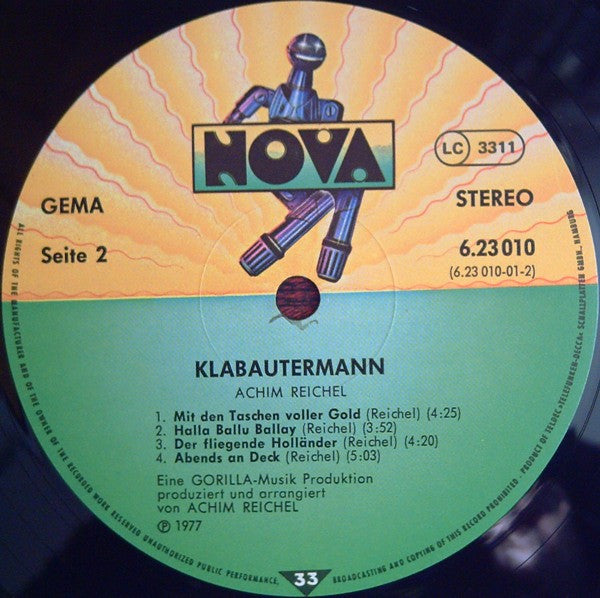 Achim Reichel : Klabautermann (LP, Album)