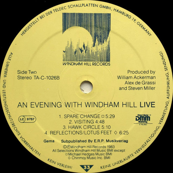 Various : An Evening With Windham Hill Live (LP, Album)