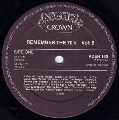 Various : Remember The 70's Volume 6 (2xLP, Comp, Gat)