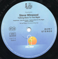 Steve Winwood : Talking Back To The Night (LP, Album, Club)