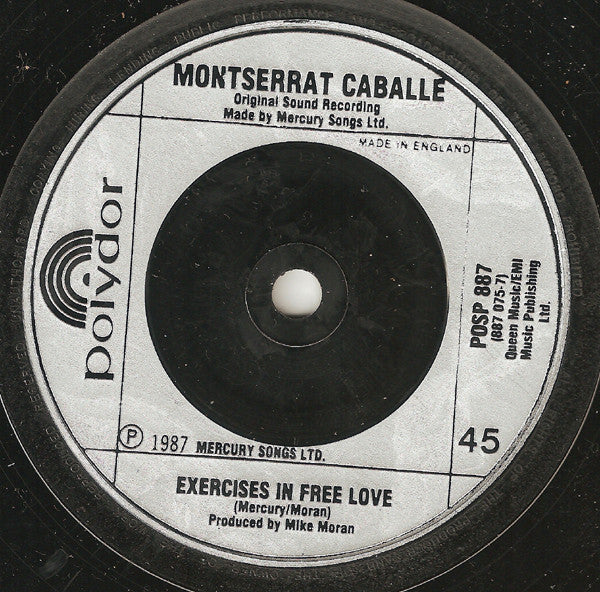 Freddie Mercury & Montserrat Caballé : Barcelona (7", Single)