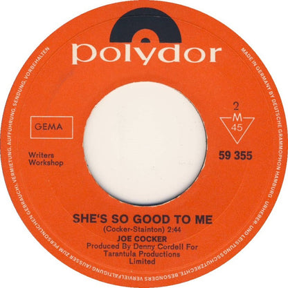 Joe Cocker : Delta Lady (7", Single, Mono)