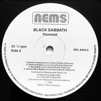 Black Sabbath : Paranoid (LP, Album, RE)