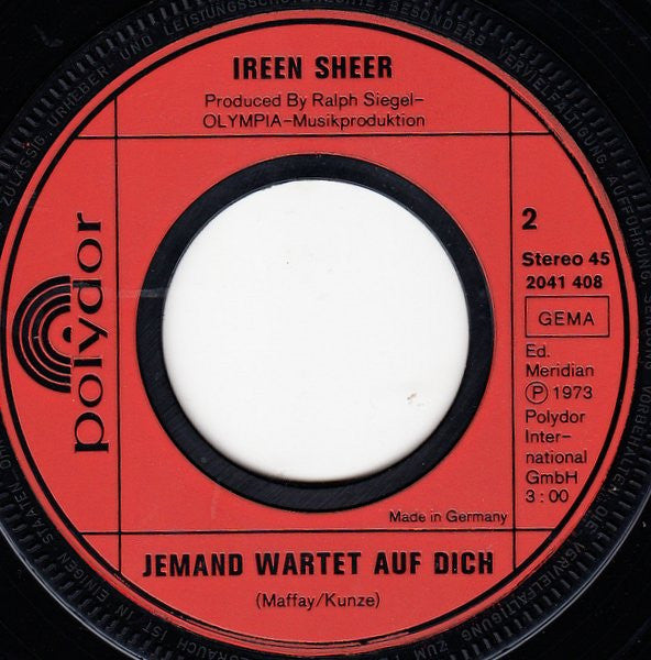 Ireen Sheer : Goodbye Mama (7", Single)