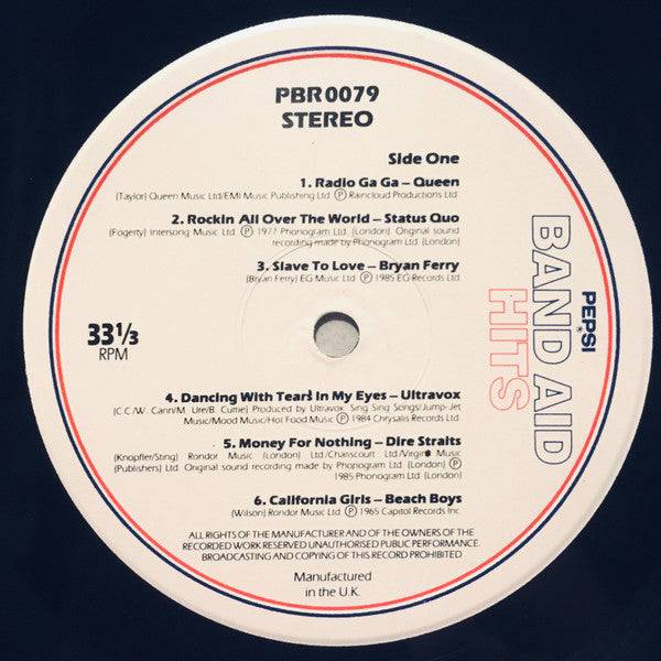 Various : Pepsi® Band Aid Hits (LP, Comp, PRS)