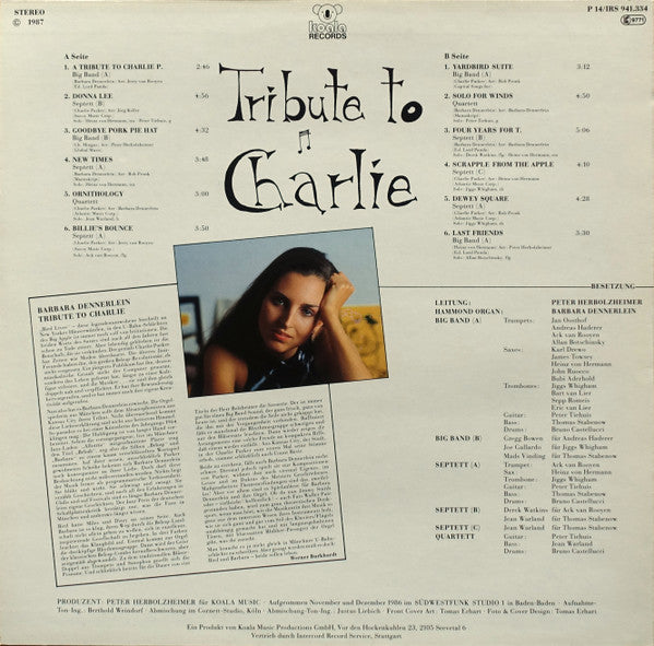 Barbara Dennerlein : Tribute To Charlie (LP, Album)
