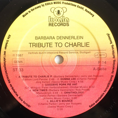 Barbara Dennerlein : Tribute To Charlie (LP, Album)