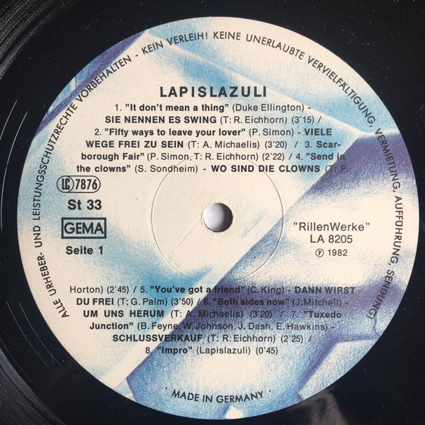 Lapislazuli : Lapislazuli (LP, Album)