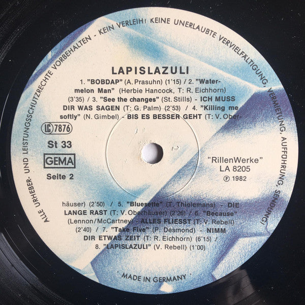 Lapislazuli : Lapislazuli (LP, Album)