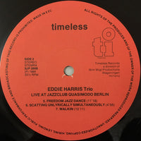 Eddie Harris : Live In Berlin At The Jazzclub Quasimodo (LP, Album, Ste)
