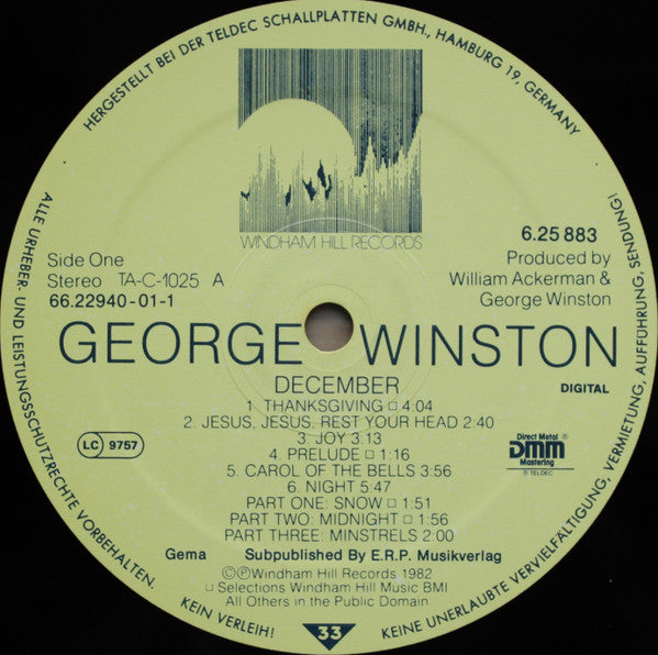 George Winston : December (LP, Album)
