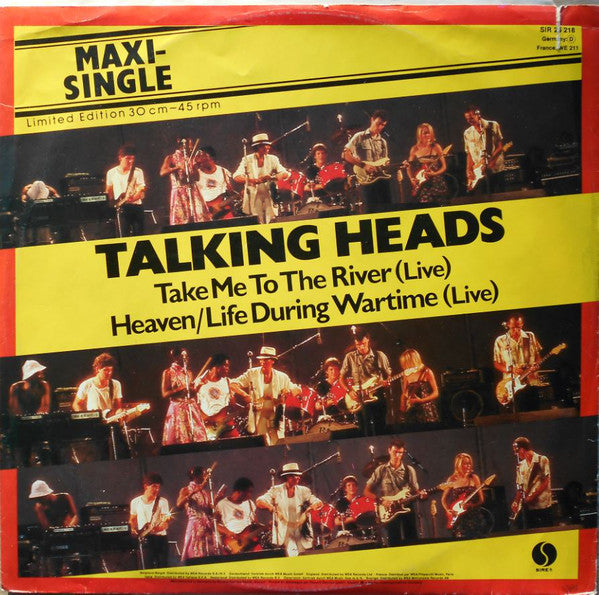 Talking Heads : Take Me To The River (Live) / Heaven/Life During Wartime (Live) (12", Maxi, Ltd)
