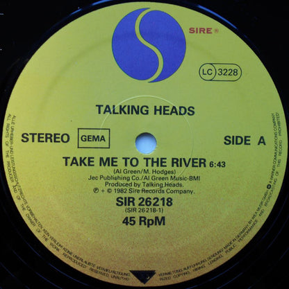 Talking Heads : Take Me To The River (Live) / Heaven/Life During Wartime (Live) (12", Maxi, Ltd)